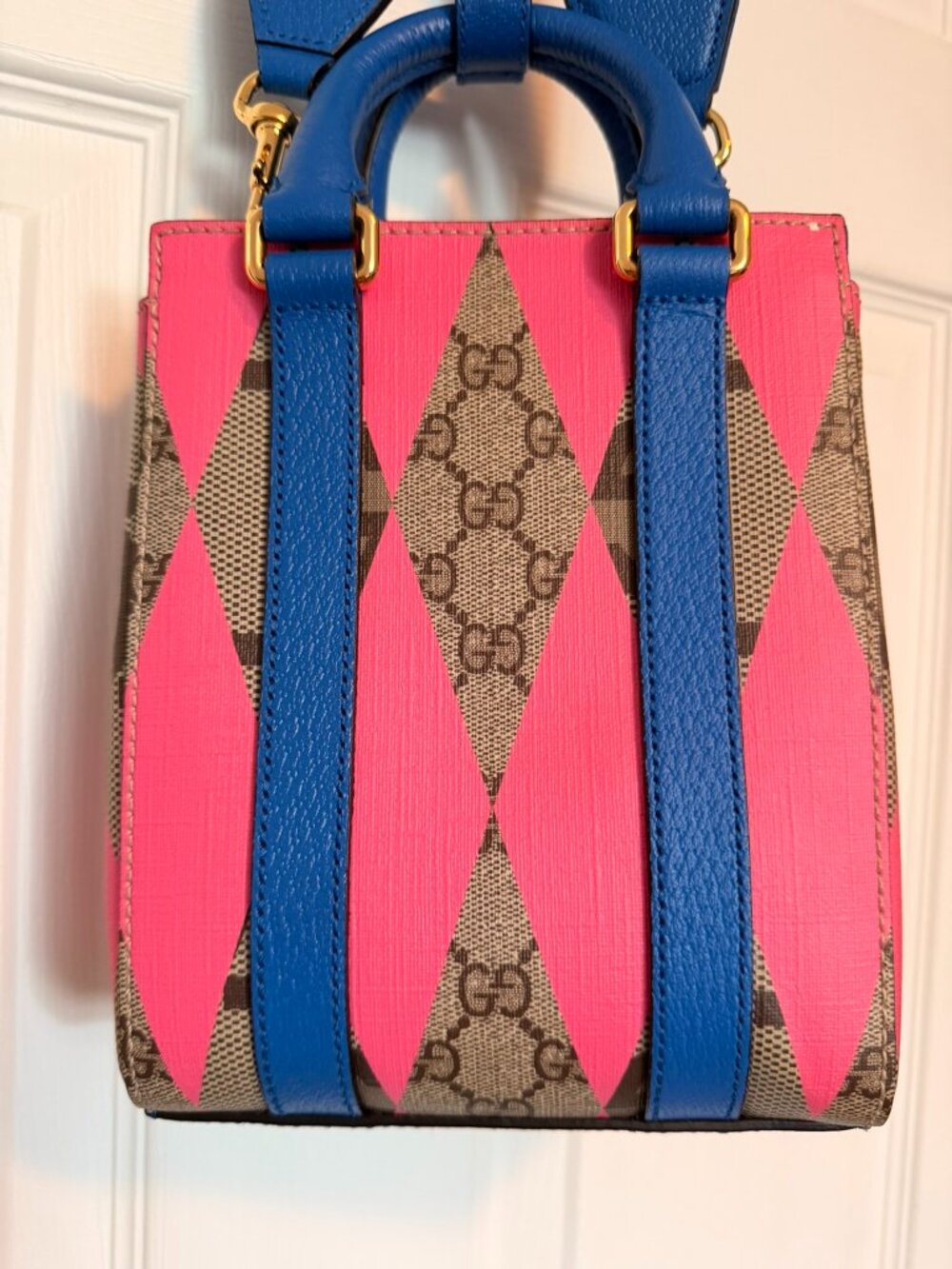 Gucci GG Supreme Rhombus Mini Tote